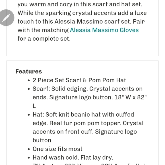 Alessia Massimo Crystal Embellished scarf - Picture 4 of 6